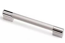 Ручка мебельная С29 L-128 мм Хром-металлик
