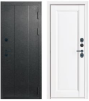 Дверь металлическая термо AXELDOORS EXCELLENT 860х2050мм R 1,2мм черное серебро антик/белый матовый