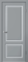 Полотно дверное Fly Doors Estetic E02 эмалит серый ПО 600мм; Сибирь Профиль
