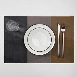 Салфетка кухонная 45,5×30 см коричнево-серый, Пудра; 5145094