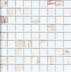 Мозаика стеклянная DIVA бел микс с авантюрином 32,7х32,7см (чип 20х20х4мм)