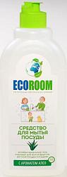 Средство чистящее для мытья посуды Ecoroom 500 мл биоразлогаемое Алоэ