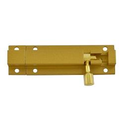 Шпингалет дверной накладной Нора-М 501-80 золото 80 мм