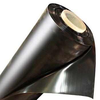 Пленка полиэтиленовая черная 200 мкр ширина 3 м в рулоне (рукав 1,5м), бухта 100м