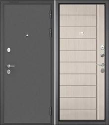 Дверь металлическая Мастино TRUST MASS 136 960 R Графит букле/Ларче бьянко; Бульдорс