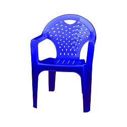 Кресло пластик синее макс нагрузка 106 кг; М2611