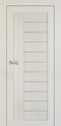 Полотно дверное Техно-10 эко-шпон лиственница 900мм стекло матовое