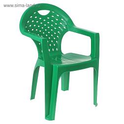 Кресло пластик мах нагрузка 100кг зеленый; 1346390