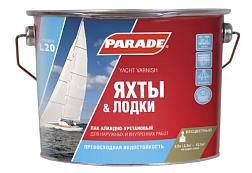 Лак яхтный PARADE L20 Яхты & Лодки глянцевый 2,5л; 0006108