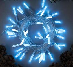 Электрогирлянда с насадками Хрусталики 5 м/50 ламп LED аквамарин; С-Л, 3590718