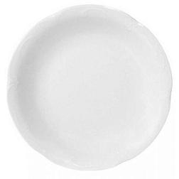 Тарелка плоская 24 см Камелия белый фарфор; OK01190