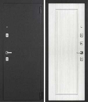 Дверь металлическая G-TERMO 960х2050мм L графит/ривьера айс; Интекрон