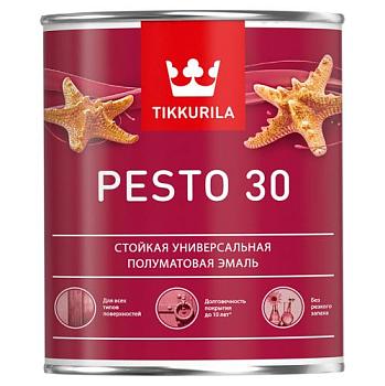 Эмаль универсальная Pesto 30 A полуматовая 0,9 л; TIKKURILA