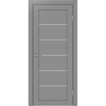 Полотно дверное Турин_506.12.60 эко-шпон серый-Панель/Мателюкс