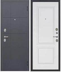 Дверь металлическая Гарда 860х2050мм R 2МДФ белый софт
