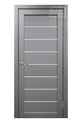 Полотно дверное Турин_508.12.60 эко-шпон серый-Панель/Мателюкс