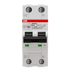 Выключатель автоматический дифференциального тока 6А 30мА DS201 L C6 AC30 ABB 2CSR245080R1064