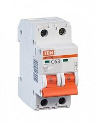 TDM Автоматический выключатель ВА47-29 2Р 63А 4,5кА х-ка С SQ0206-0099