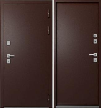 Дверь металлическая Термо М-1 МИНИ 960х1900мм L 1,2мм антик медь металл/металл