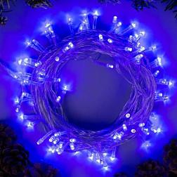 Электрогирлянда Нить 10 м/100 ламп LED синий; С-Л, 3556782